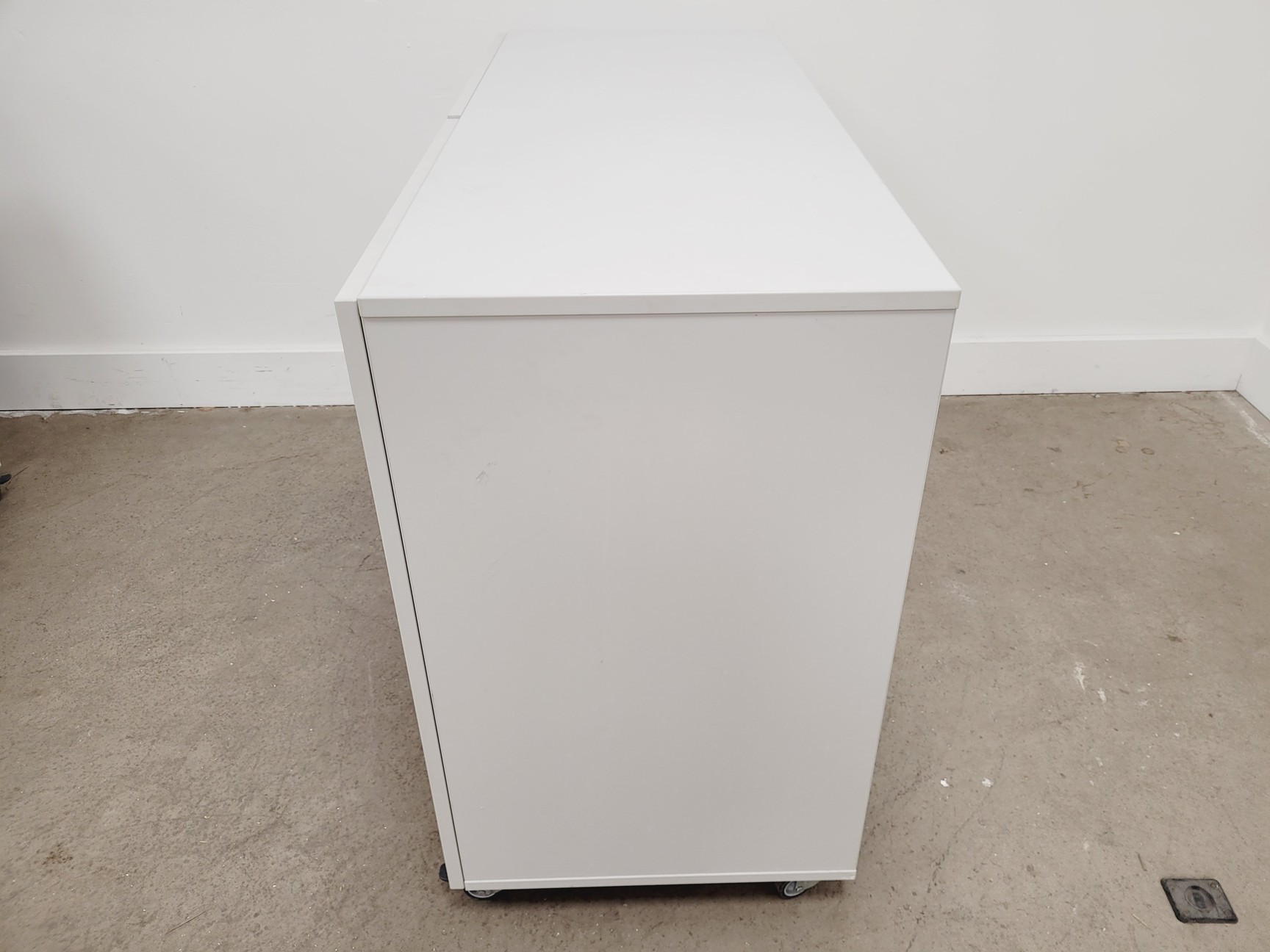Image of Set of 4 Grey Laboratory Cupboards & Drawers