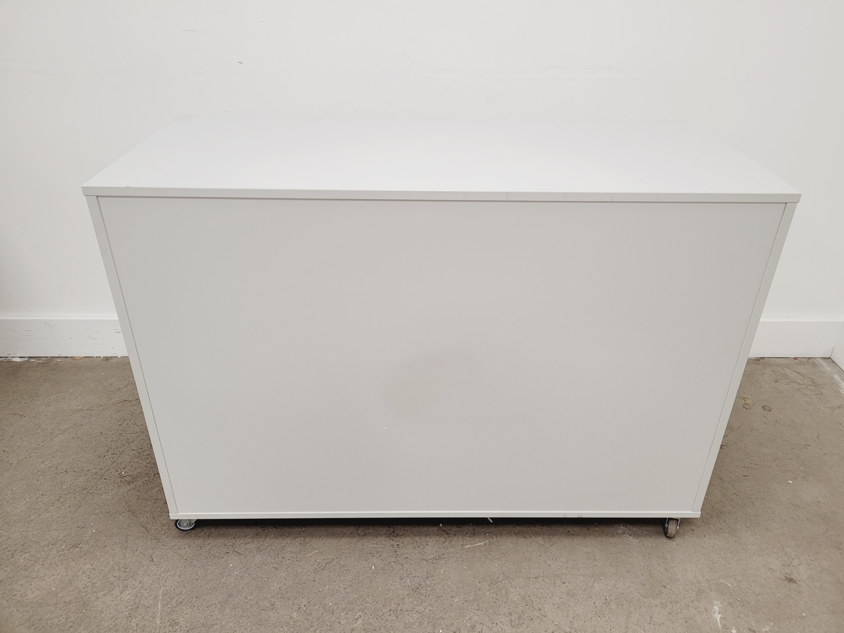 Image of Set of 4 Grey Laboratory Cupboards & Drawers