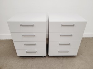 Thumbnail image of Set of 4 Grey Laboratory Cupboards & Drawers