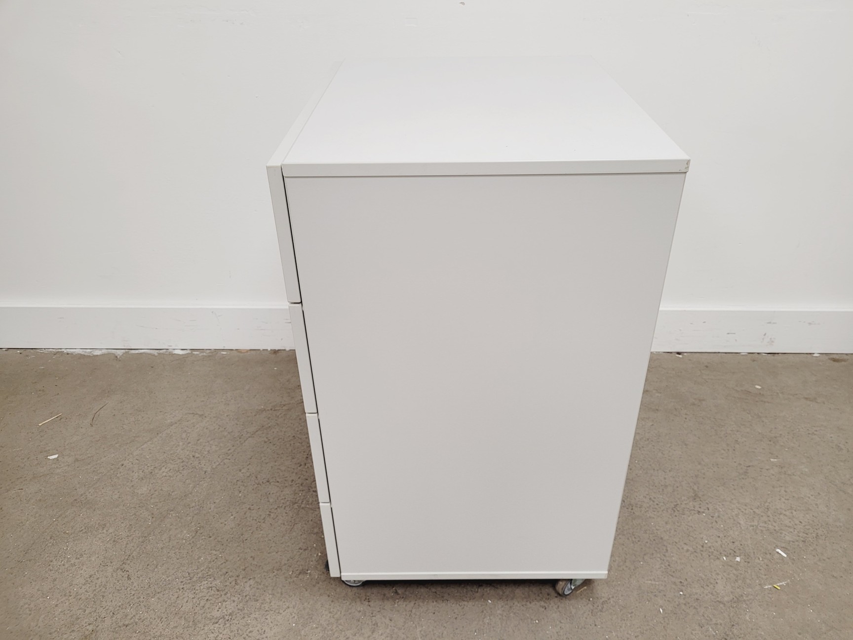 Image of Set of 4 Grey Laboratory Cupboards & Drawers