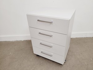 Thumbnail image of Set of 4 Grey Laboratory Cupboards & Drawers