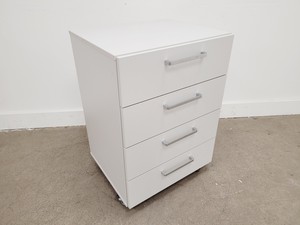 Thumbnail image of Set of 4 Grey Laboratory Cupboards & Drawers