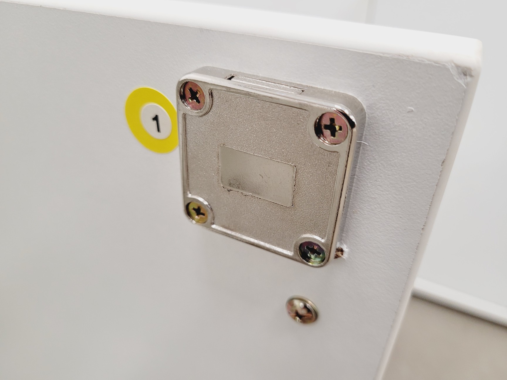 Image of 2 x White Laboratory Cupboards/Storage