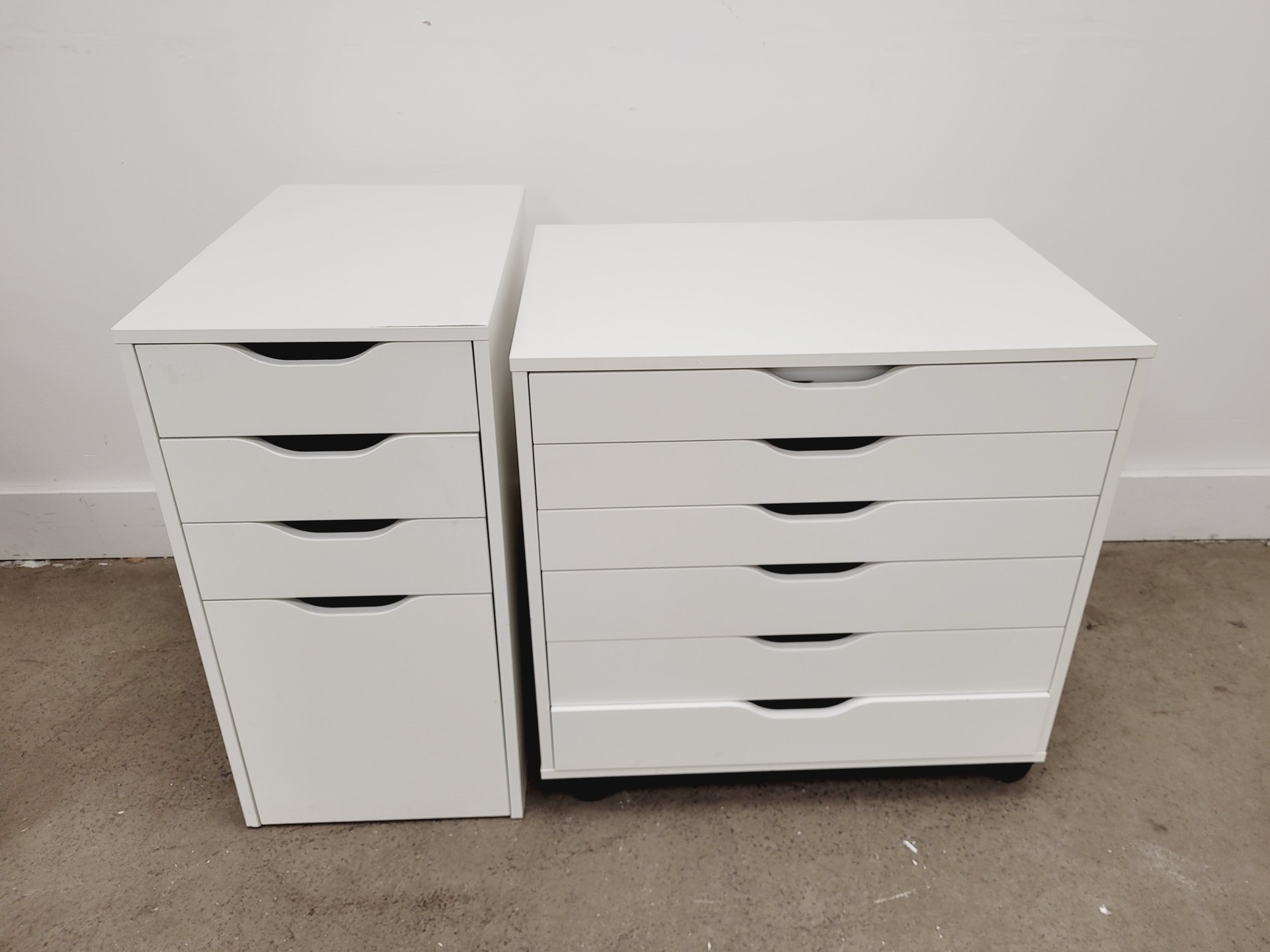 Image of Set of 4 x White Laboratory Storage Drawers