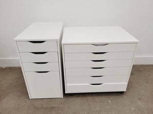 Thumbnail image of Set of 4 x White Laboratory Storage Drawers