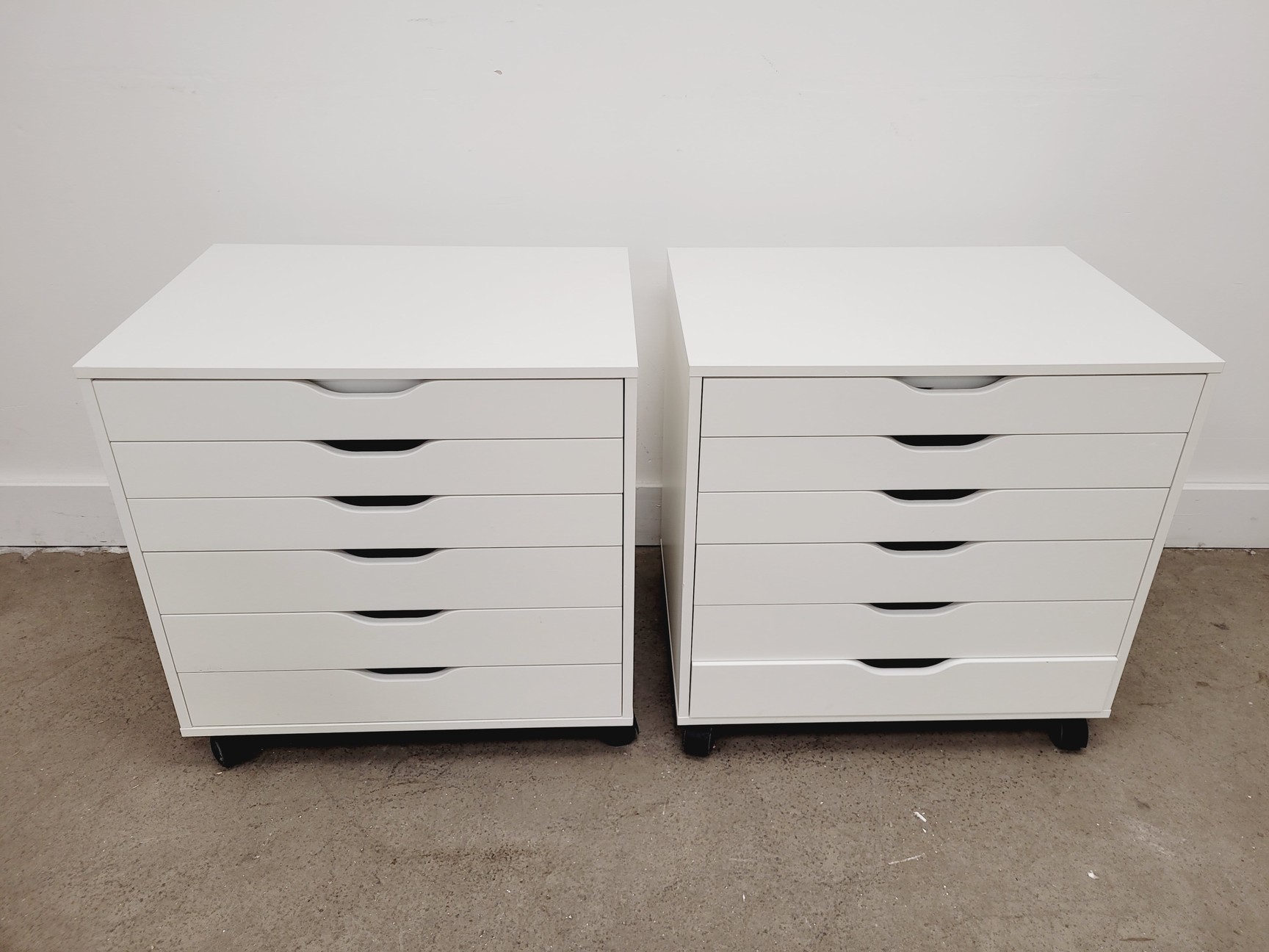 Image of Set of 4 x White Laboratory Storage Drawers