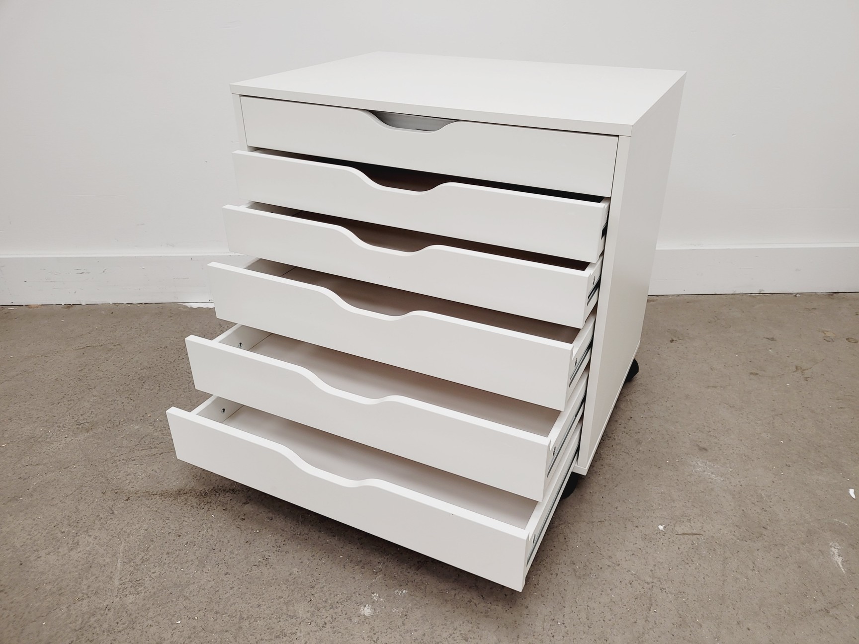 Image of Set of 4 x White Laboratory Storage Drawers