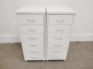 Thumbnail image of 2 x White Metal Drawers