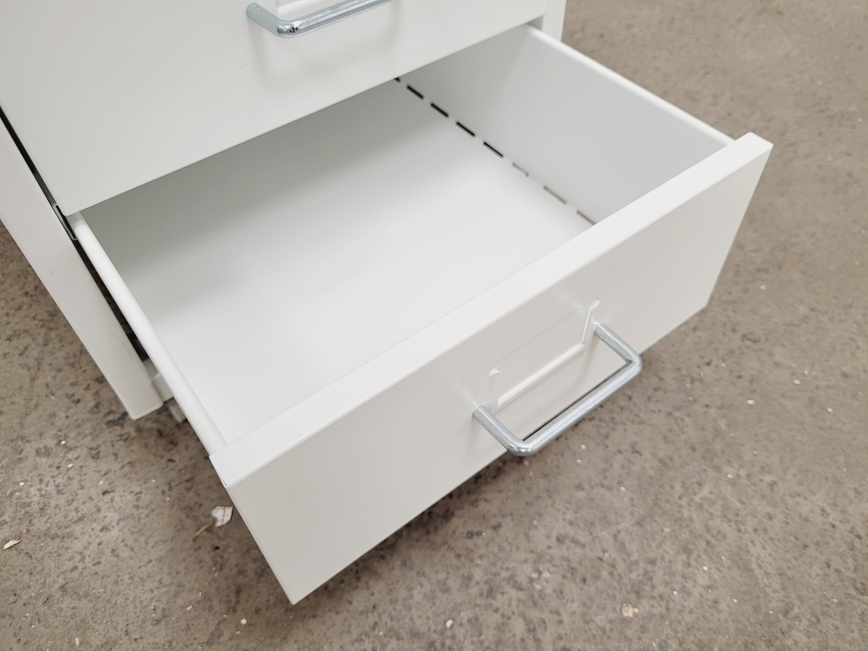 Image of 2 x White Metal Drawers