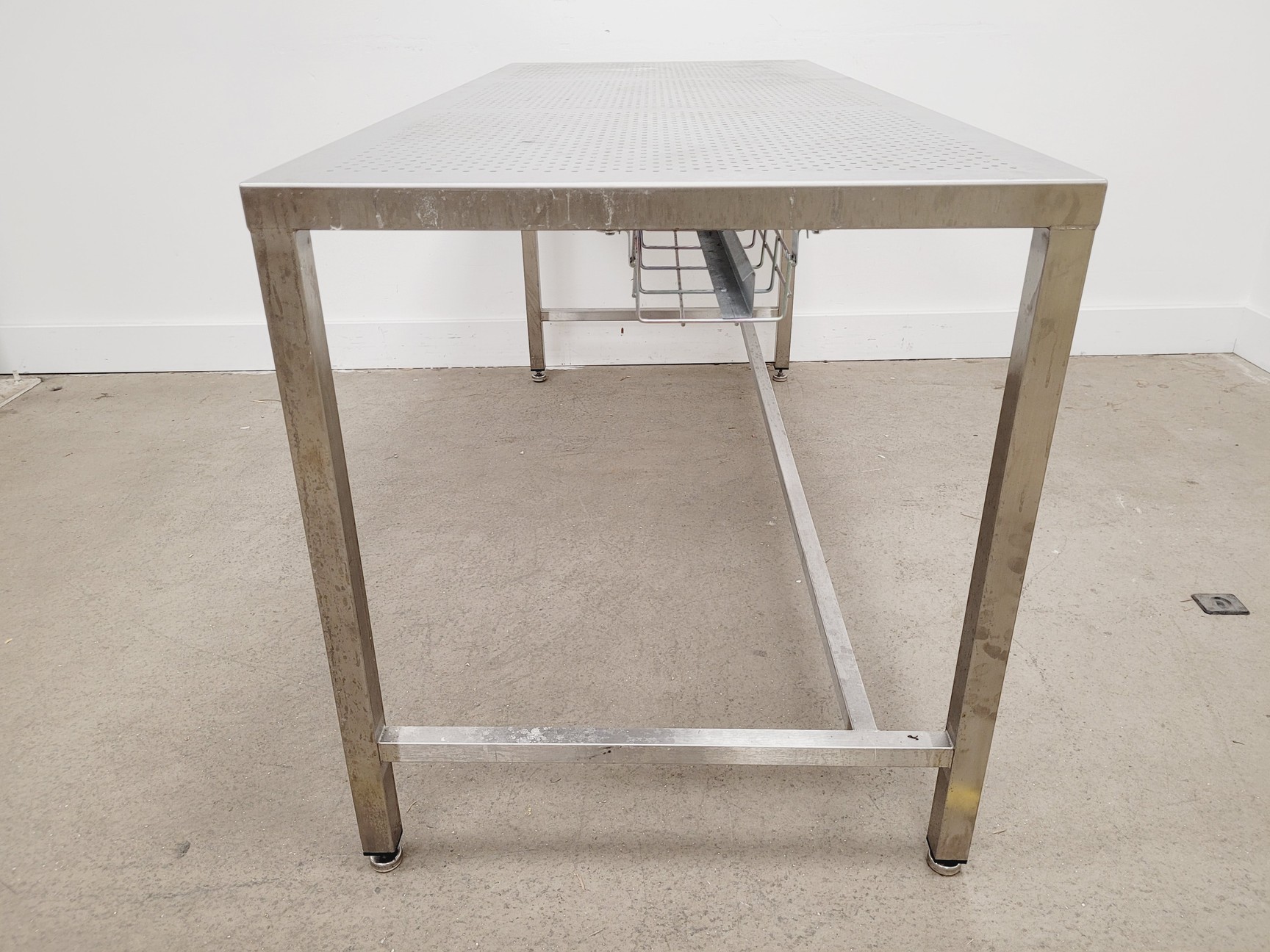 Image of TEKNOMEK Stainless Steel Lab Table Workbench 180 x 75 x 85cm