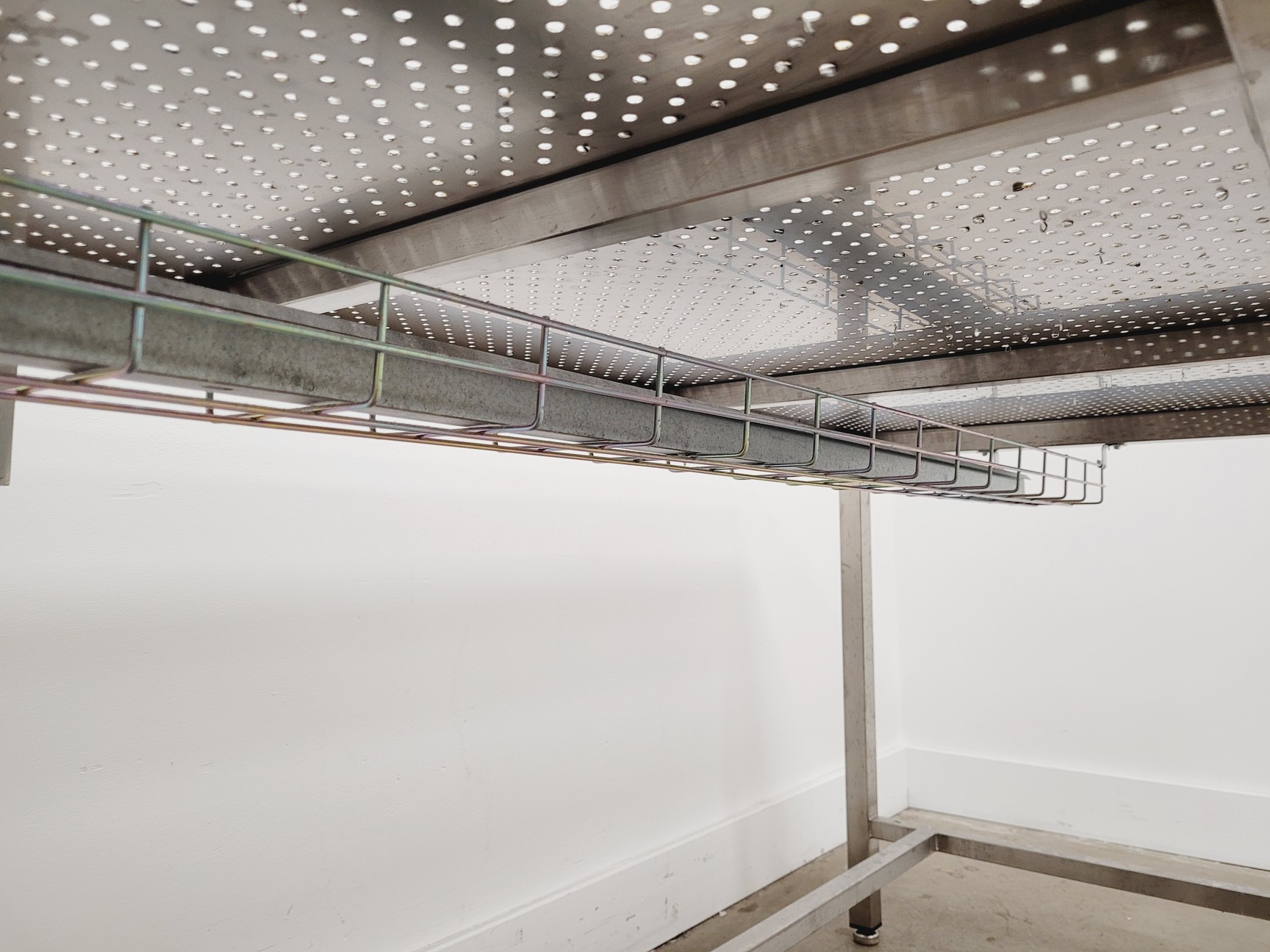 Image of TEKNOMEK Stainless Steel Lab Table Workbench 180 x 75 x 85cm