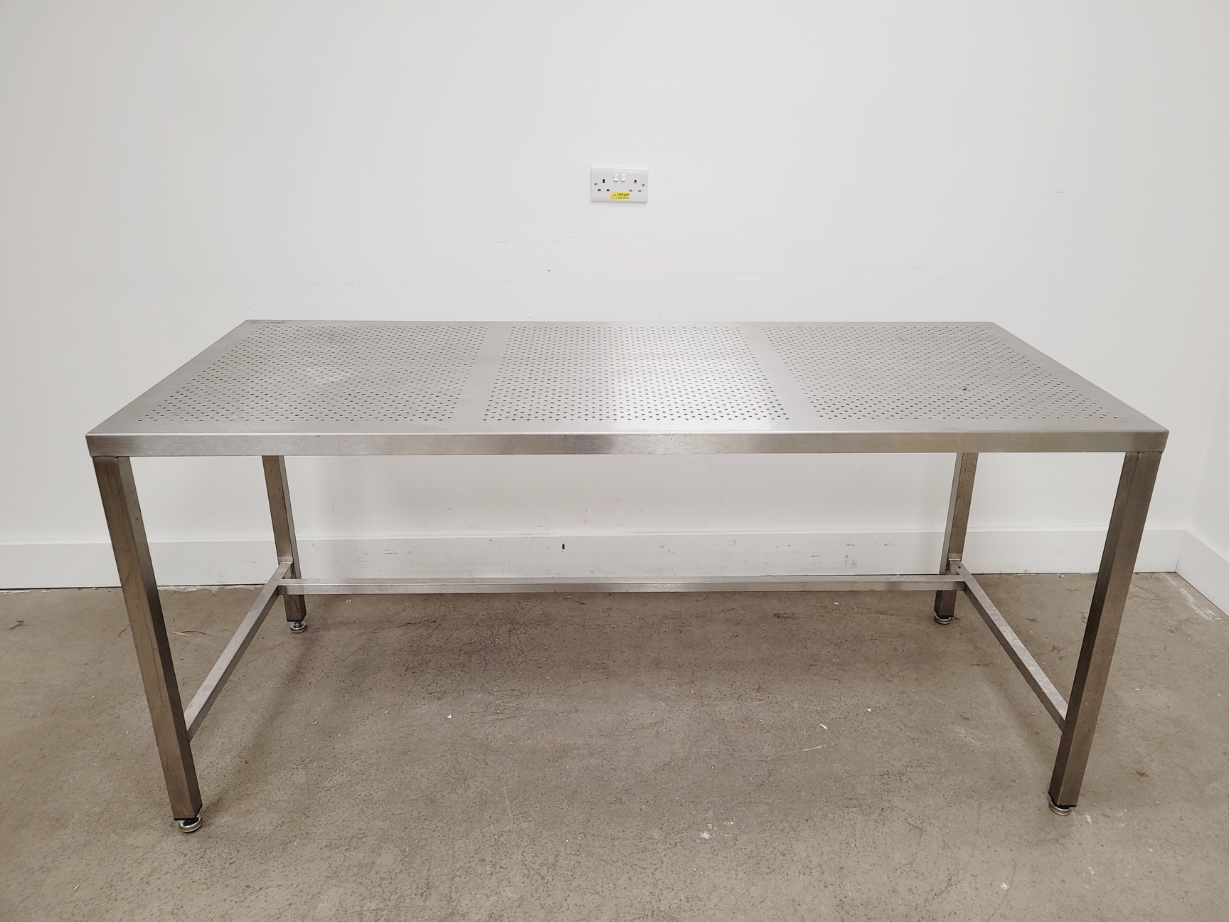 Image of TEKNOMEK Stainless Steel Lab Table Workbench 180 x 75 x 85cm