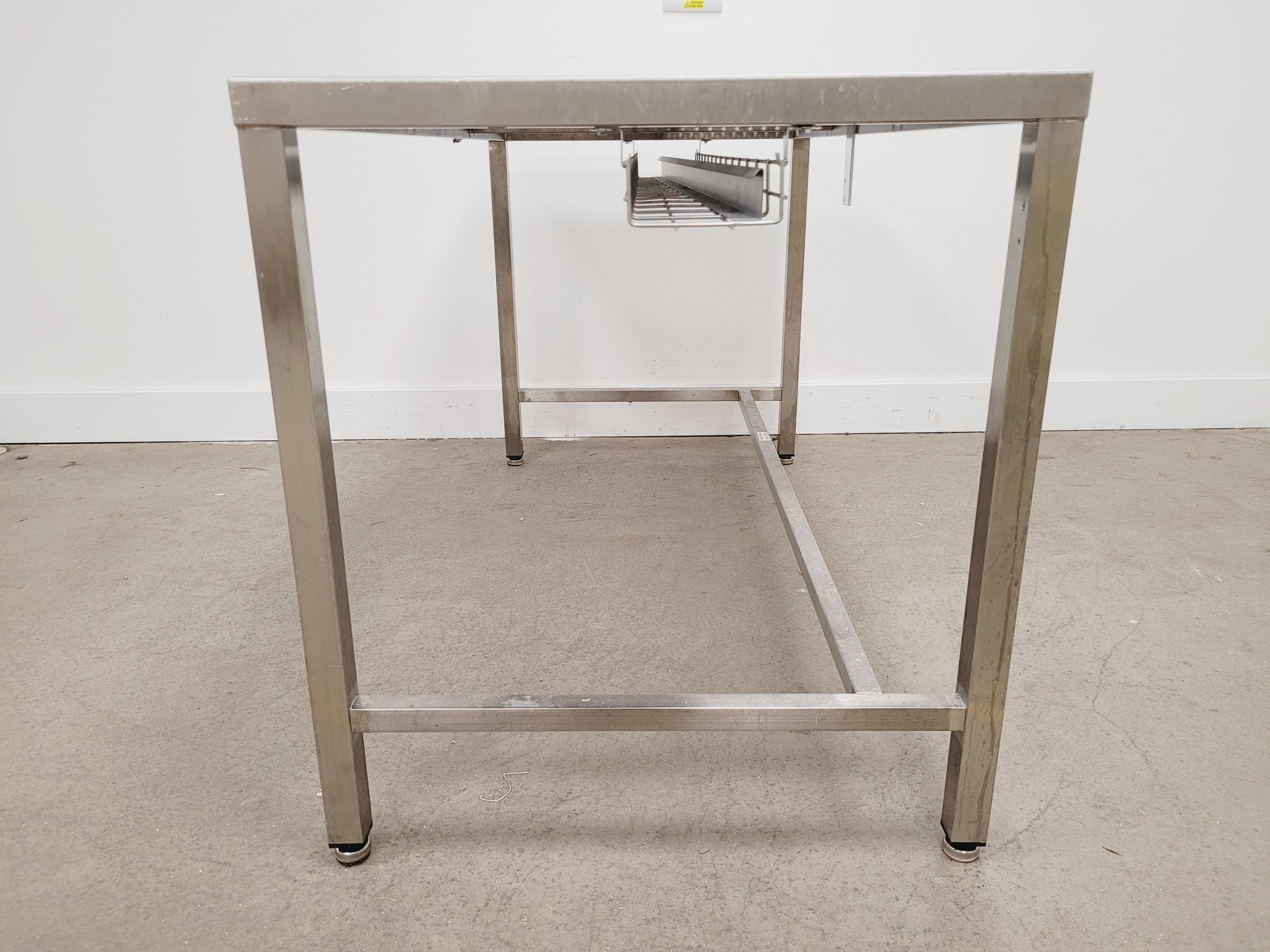 Image of TEKNOMEK Stainless Steel Lab Table Workbench 150 x 75 x 85cm