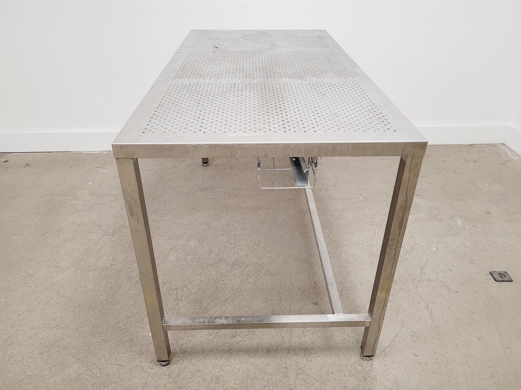 Image of TEKNOMEK Stainless Steel Lab Table Workbench 150 x 75 x 85cm