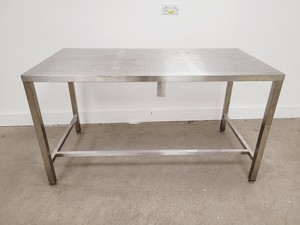 Thumbnail image of TEKNOMEK Stainless Steel Lab Table Workbench 150 x 75 x 85cm