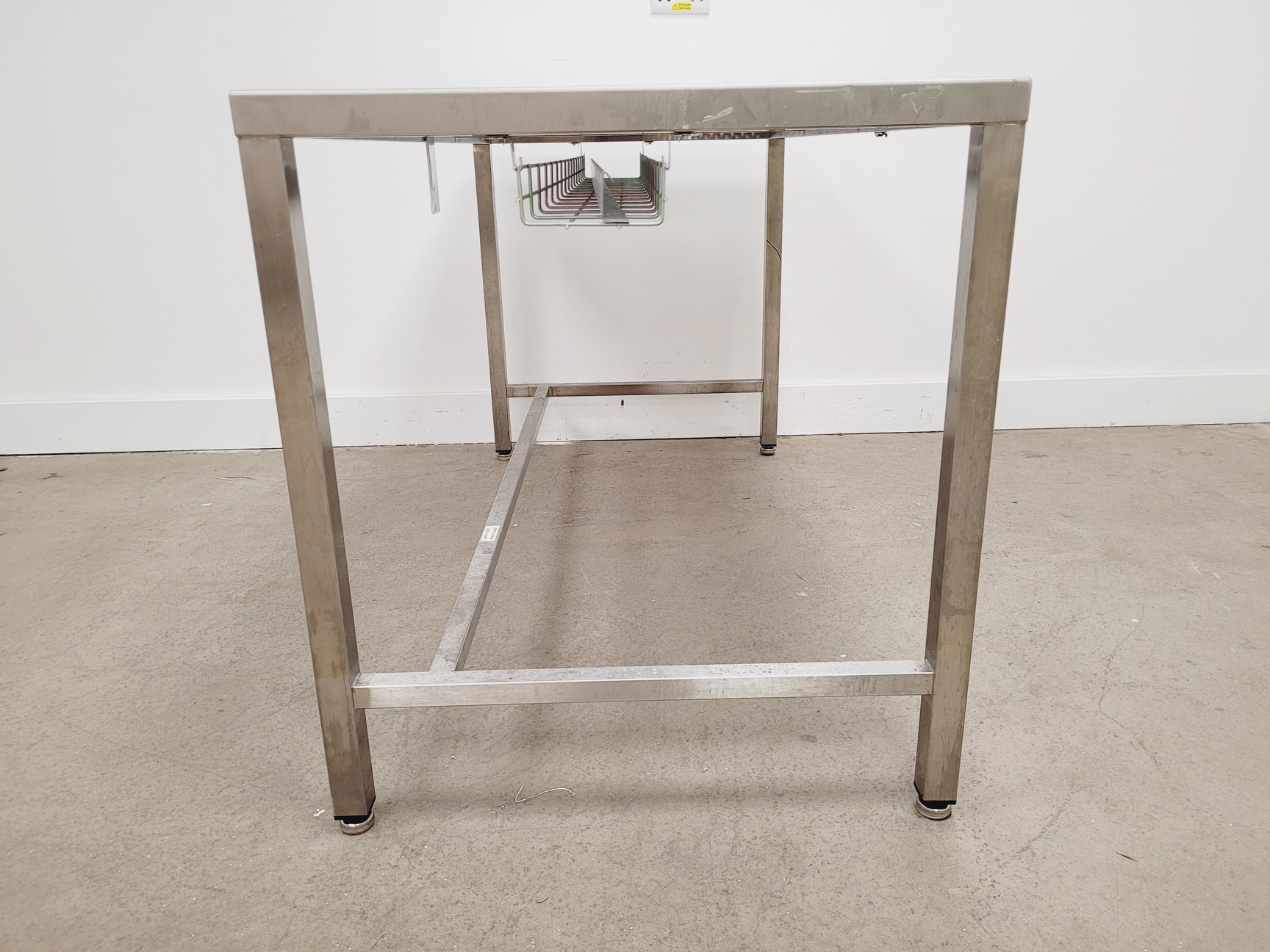 Image of TEKNOMEK Stainless Steel Lab Table Workbench 150 x 75 x 85cm