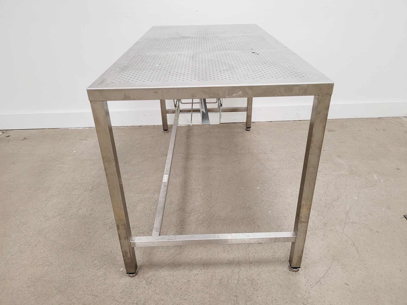 Image of TEKNOMEK Stainless Steel Lab Table Workbench 150 x 75 x 85cm