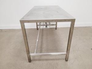 Thumbnail image of TEKNOMEK Stainless Steel Lab Table Workbench 150 x 75 x 85cm