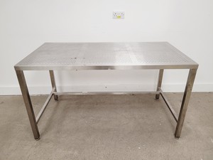 Thumbnail image of TEKNOMEK Stainless Steel Lab Table Workbench 150 x 75 x 85cm