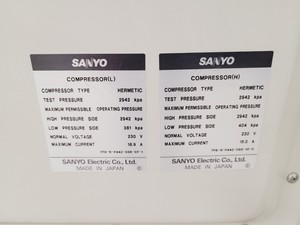 Thumbnail image of Sanyo MDF-U32V Ultra Low Temperature Freezer