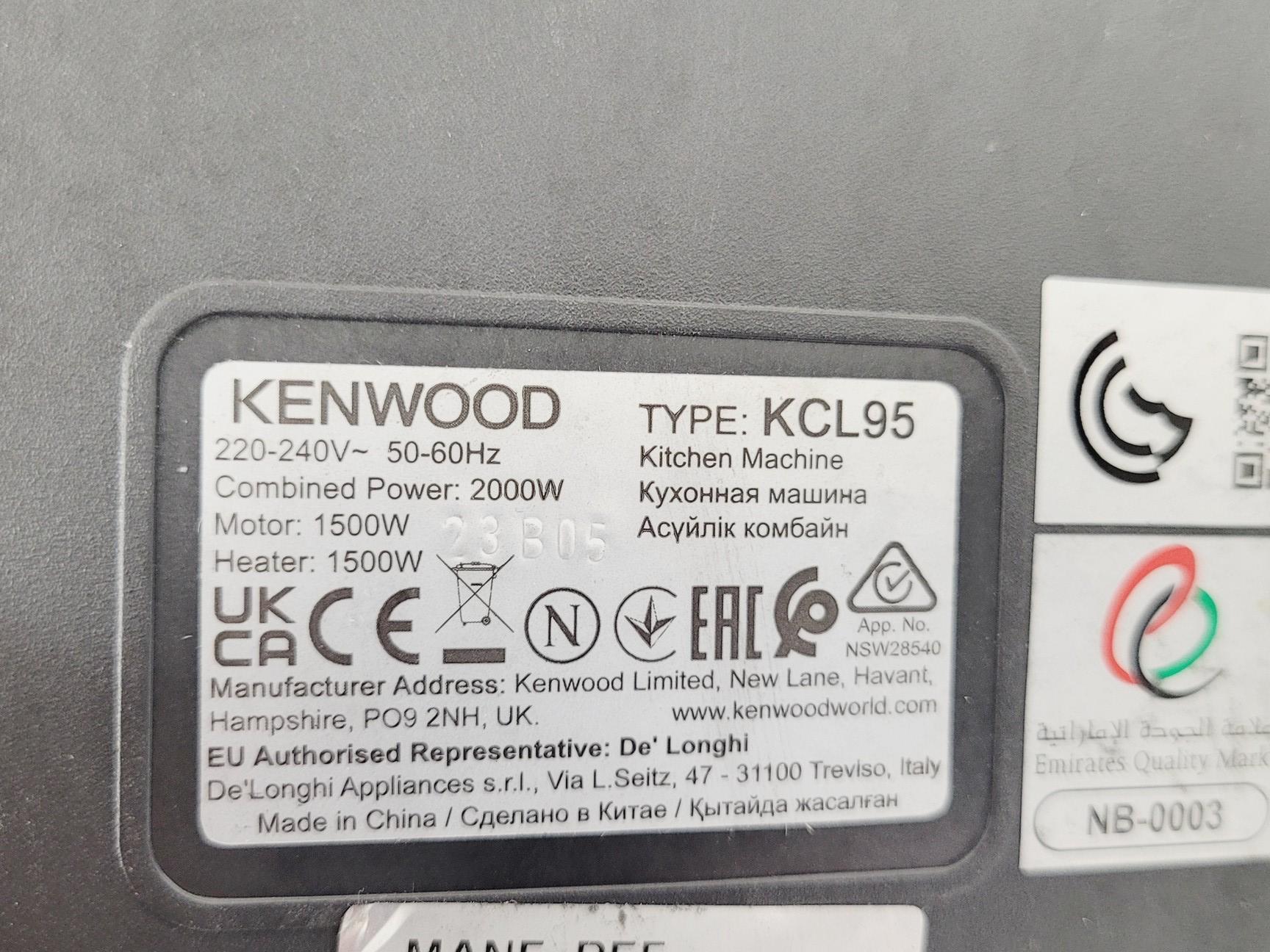 Image of Kenwood Cooking Chef XL Model KCL95