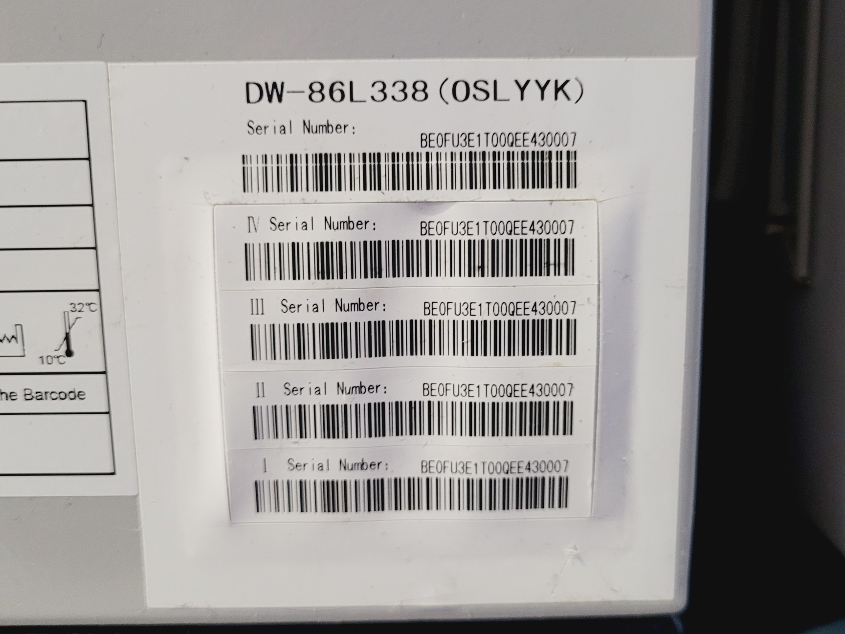 Image of Haier Ultra-Low Temperature (ULT) Freezer Model DW-86L338 