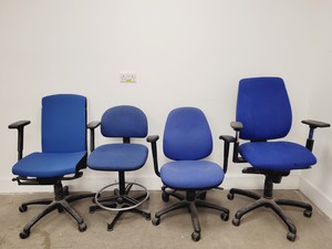 Thumbnail image of Job lot of 4 x Blue Computer Chairs