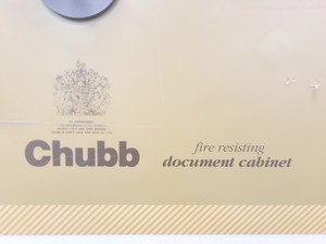 Thumbnail image of Chubb S 120 P Fire Resisting Document Cabinet Safe