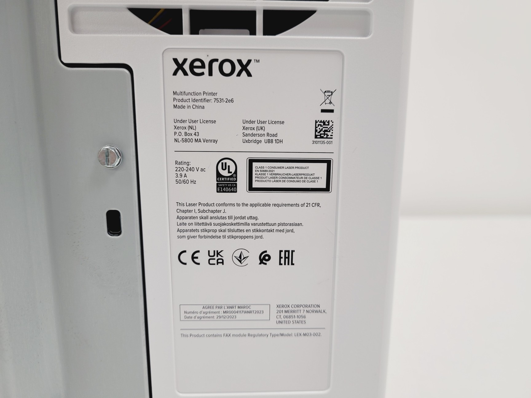 Image of Xerox C325 A4 Colour Multifunction Laser Printer
