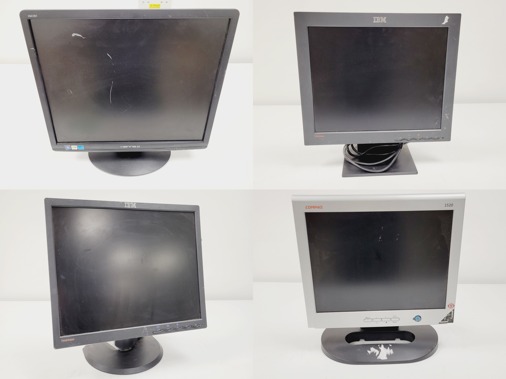 Image of Job Lot of 20 x PC Monitors Various Brands/Models Dell, NEC, IBM, Compaq 