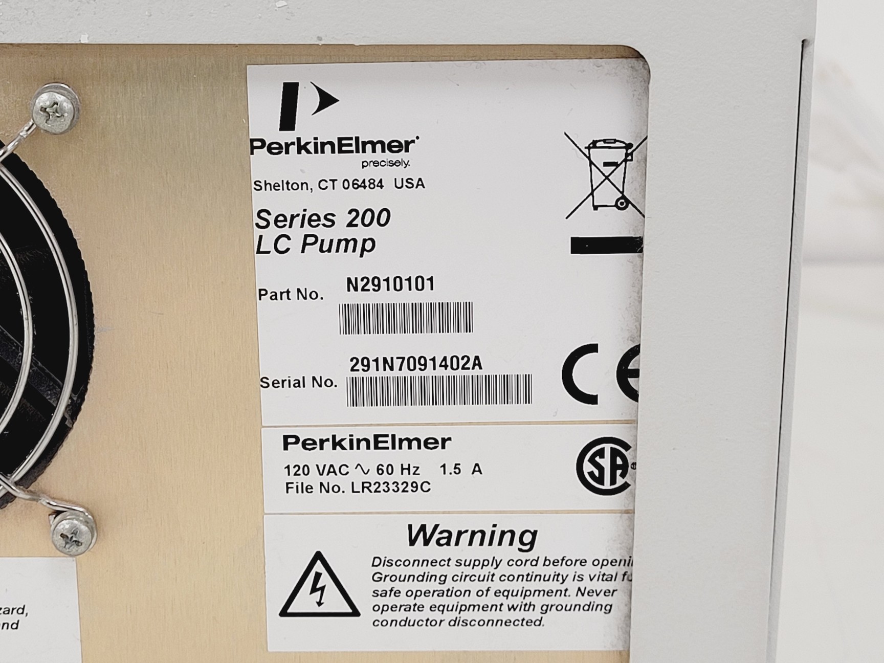 Image of Perkin Elmer Series 200 LC Pump