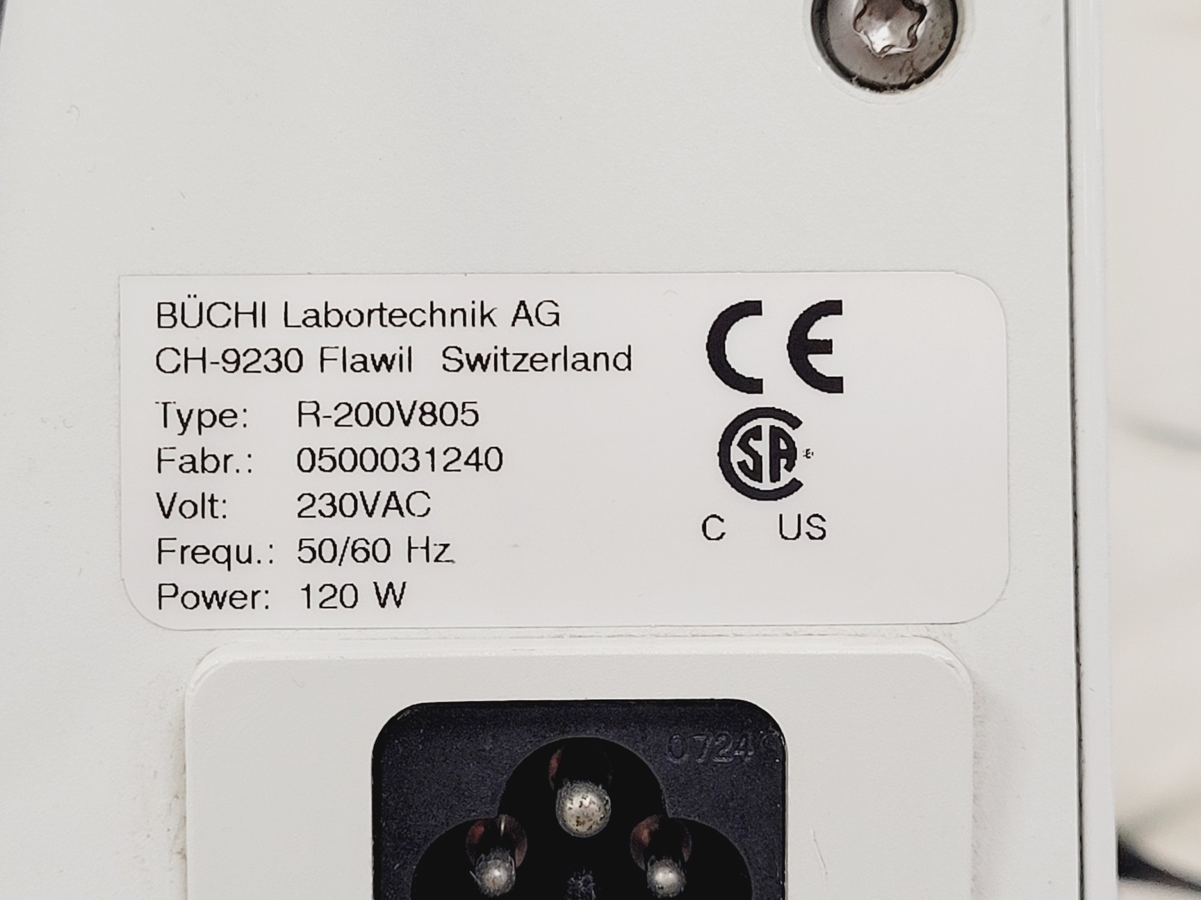 Image of Buchi Rotovapor R-200 with Vacuum controller V-805