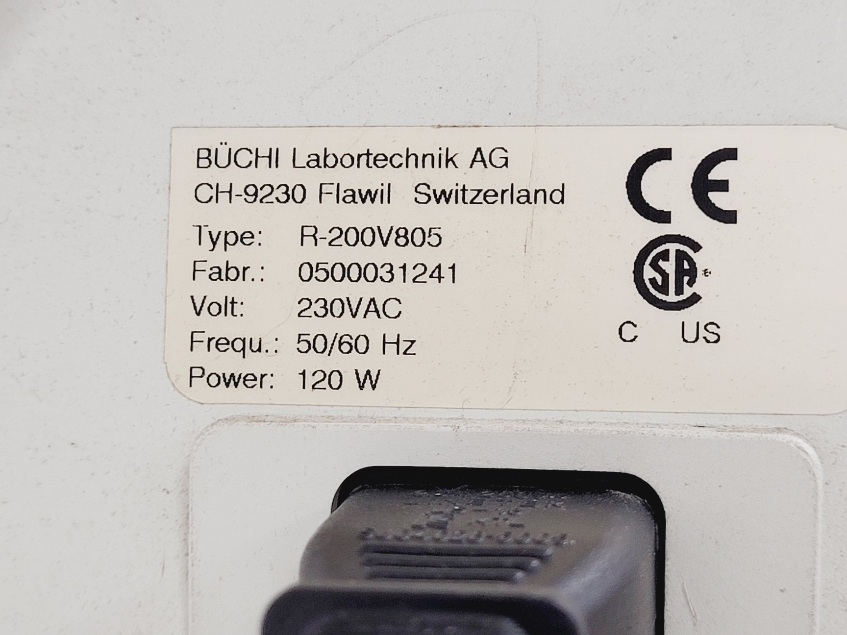 Image of Buchi Rotovapor R-200 with Vacuum controller V-805