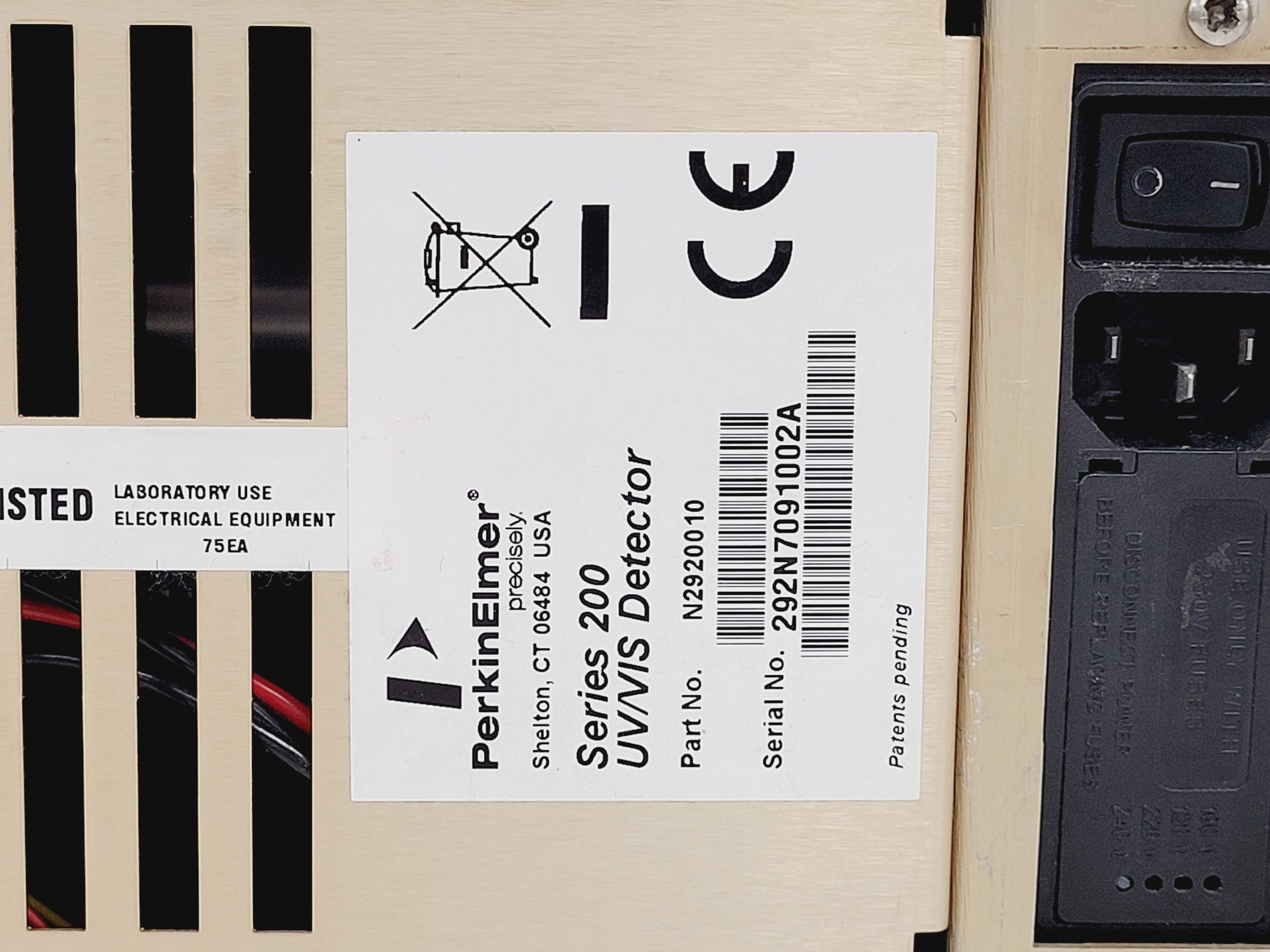 Image of Perkin Elmer Series 200 UV/VIS Detector