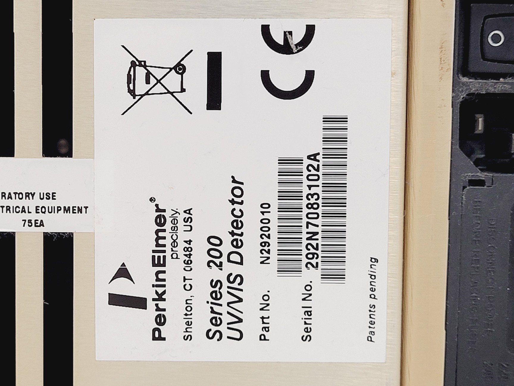 Image of Perkin Elmer Series 200 UV/VIS Detector