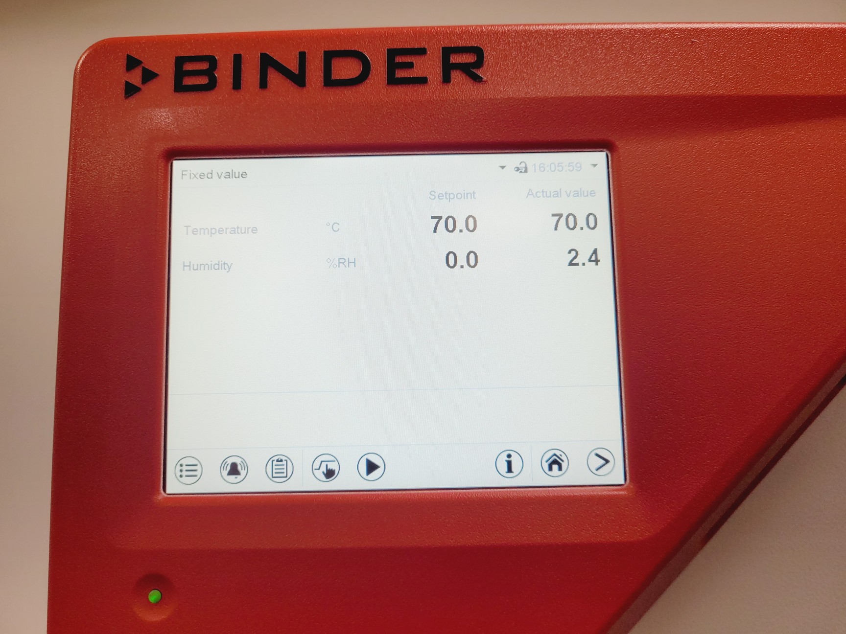 Image of Binder KBF 115 Constant Climate Chamber 2021 Lab