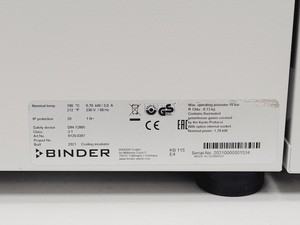 Thumbnail image of Binder Model KB 115 Cooling Incubator 2021 Lab