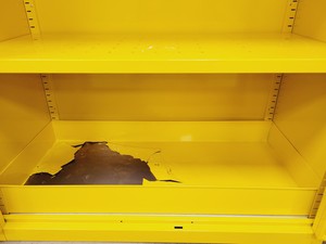Thumbnail image of Yellow Hazardous Chemical Flamable Storage Cabinet COSHH