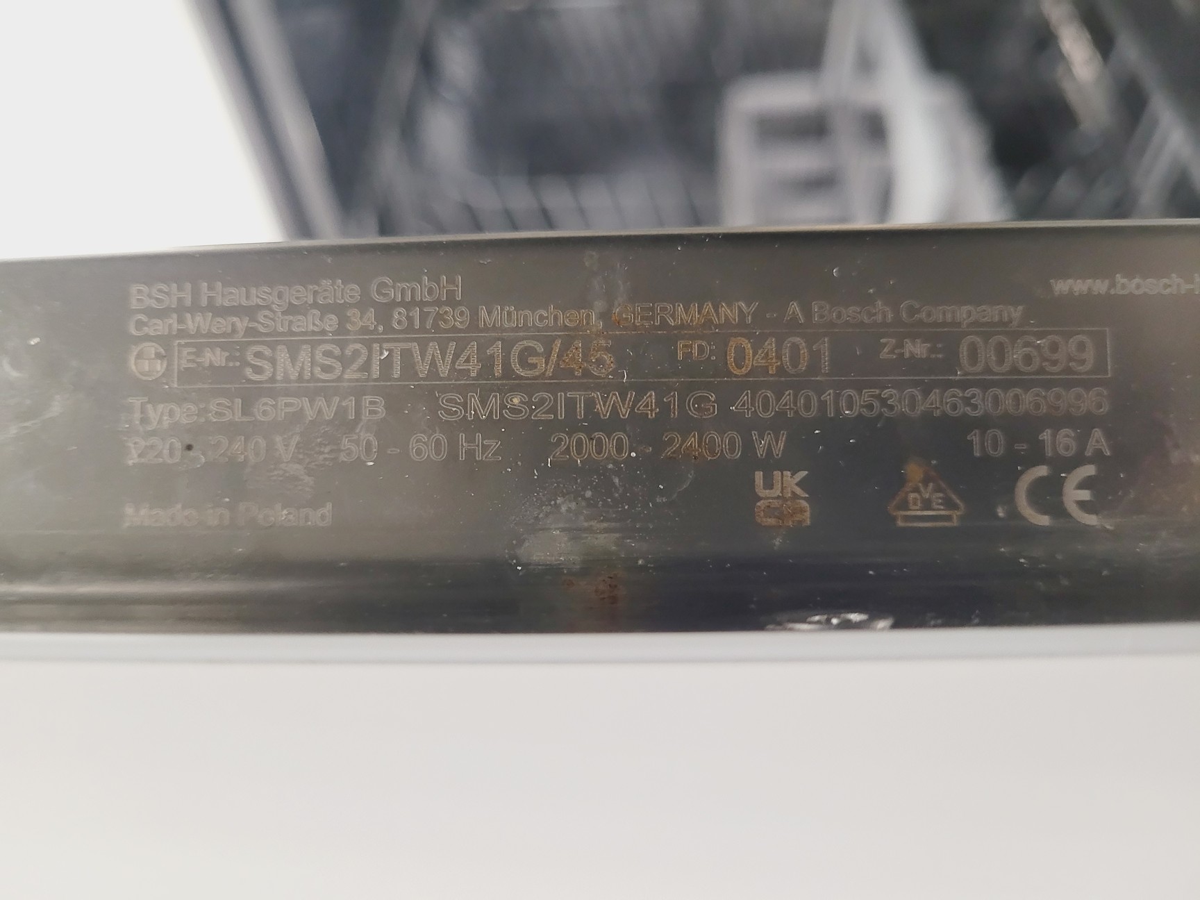 Image of Bosch SL6PW1B Dishwasher