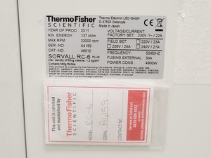 Thumbnail image of Thermo Scientific SORVALL RC 6+ Centrifuge