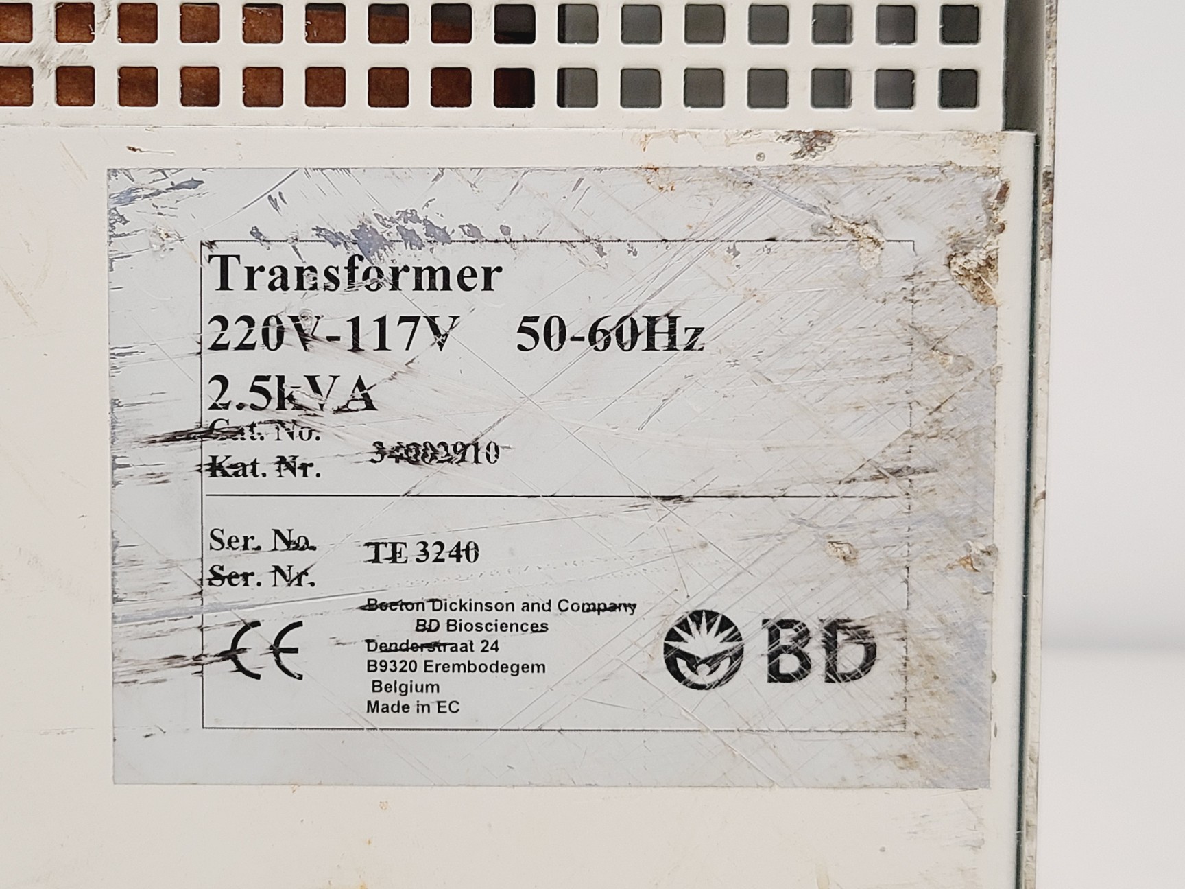Image of BD FACSCalibur Flow Cytometer and Transformer