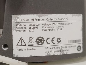 Thumbnail image of GE Frac-920 Fraction Collector