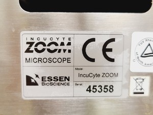 Thumbnail image of 2x Essen BioScience IncuCyte Zoom Live Cell Analysis System Spares/Repairs