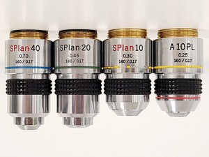 Thumbnail image of Olympus BH-2 Compound Microscope w/ 5x Objectives DPlan SPlan A10PL