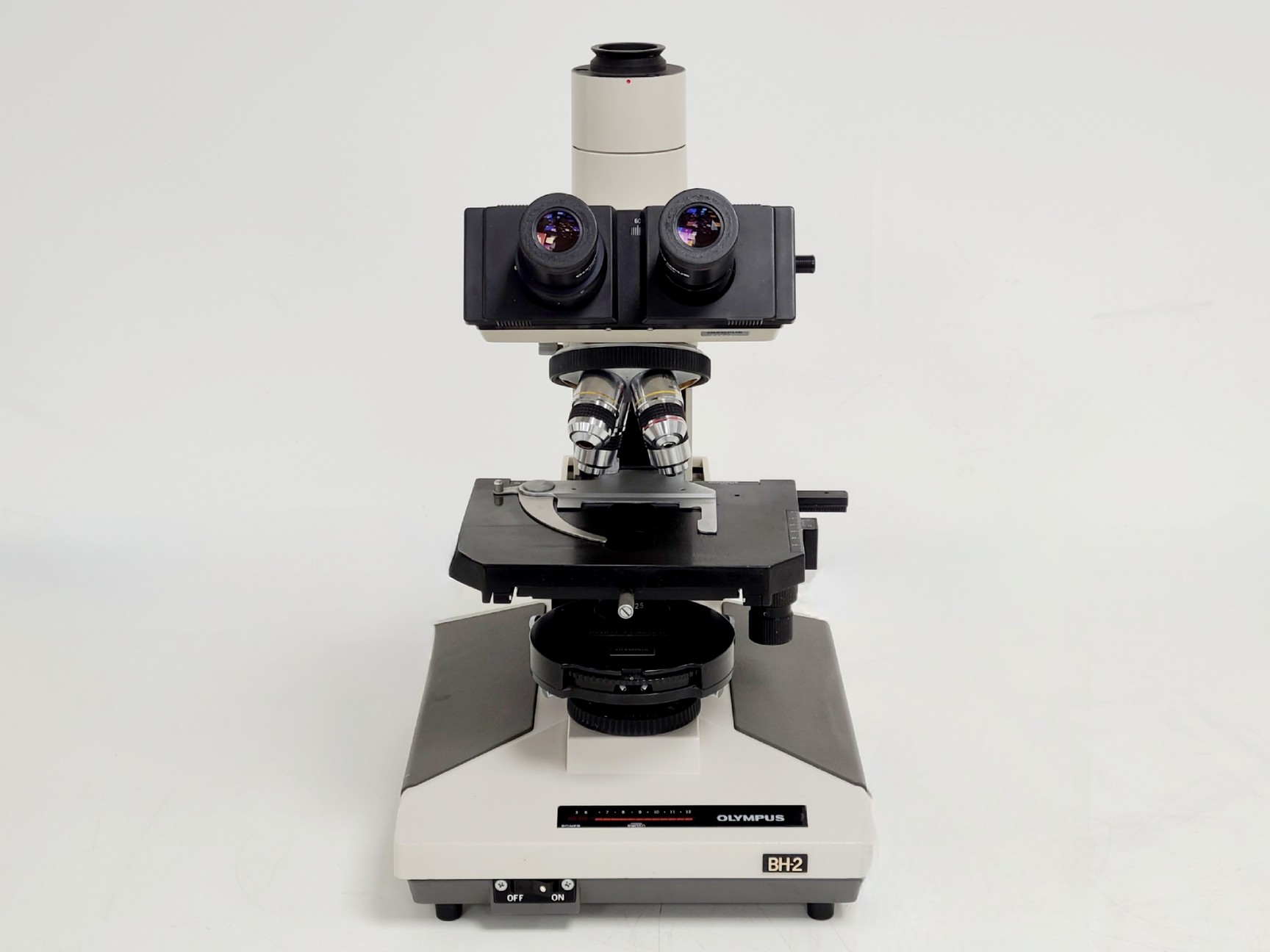 Image of Olympus BH-2 Compound Microscope w/ 5x Objectives DPlan SPlan A10PL