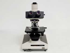Thumbnail image of Olympus BH-2 Compound Microscope w/ 5x Objectives DPlan SPlan A10PL
