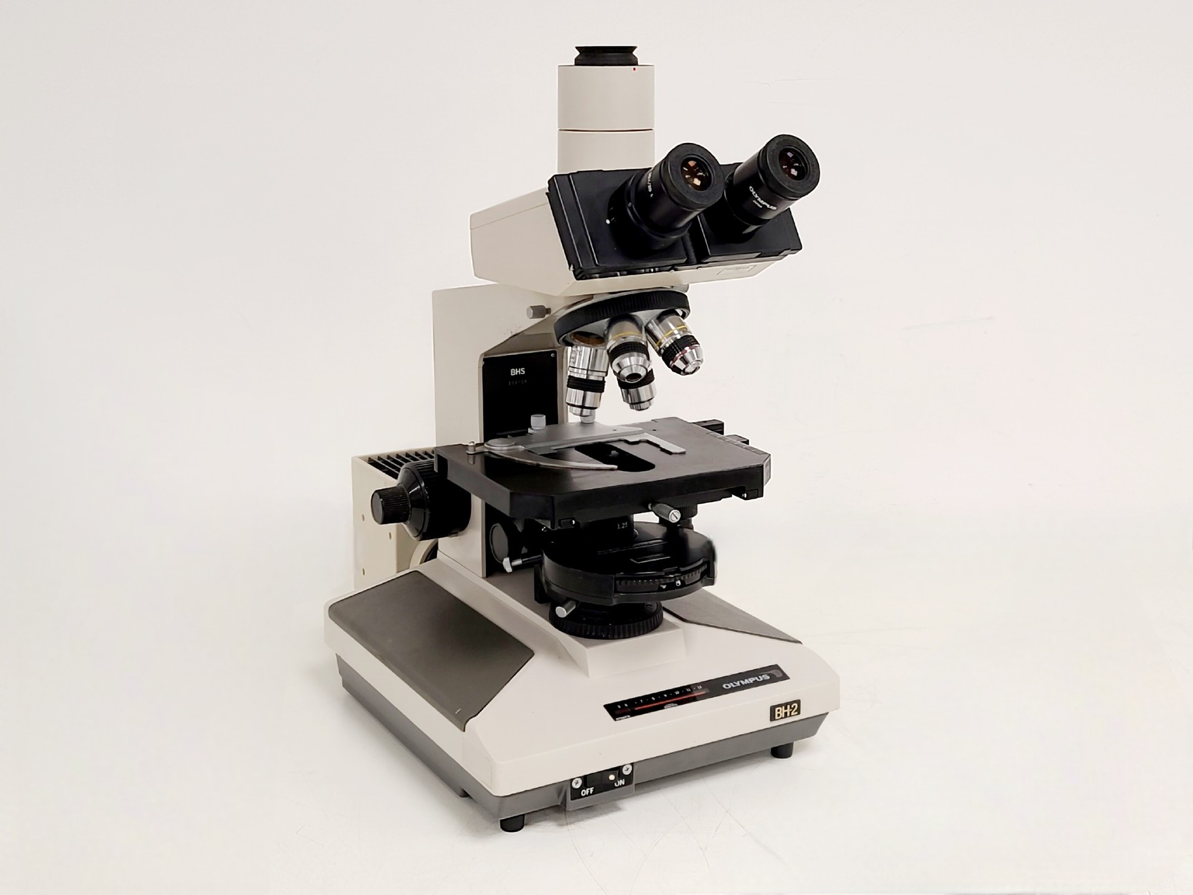 Image of Olympus BH-2 Compound Microscope w/ 5x Objectives DPlan SPlan A10PL