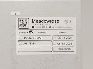 Thumbnail image of Binder CB 150 Incubator