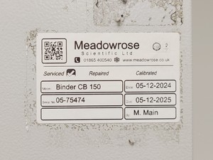 Thumbnail image of Binder Model CB 150 Incubator Lab