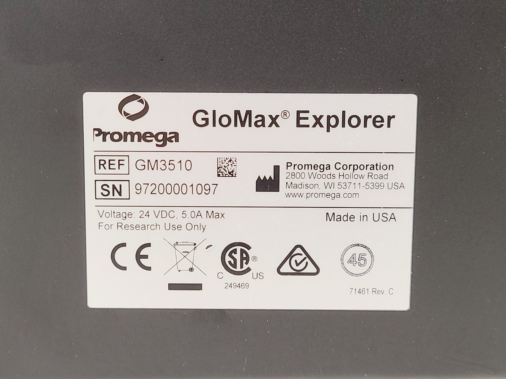 Image of Promega GloMax Explorer Luminescence and Flourescence Microplate Reader GM3510
